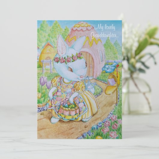 DE GEPERSONALISEERDE KAART VAN EEN KLEINDOCHTER (Staand voorkant)