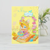 De gepersonaliseerde Kaart van een kleindochter. (Staand voorkant)