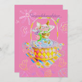 De gepersonaliseerde Kaart van een kleindochter. (Voorkant / Achterkant)