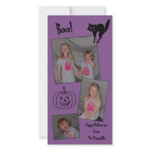 De gepersonaliseerde Kaart van Halloween (kat,