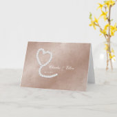 De gepersonaliseerde Kaart van het Huwelijk/van (Gele Bloem)