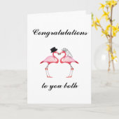 De gepersonaliseerde Kaart van het Huwelijk van de (Gele Bloem)