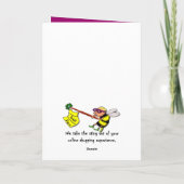 De gepersonaliseerde Kaart van het Jubileum (Achterkant)