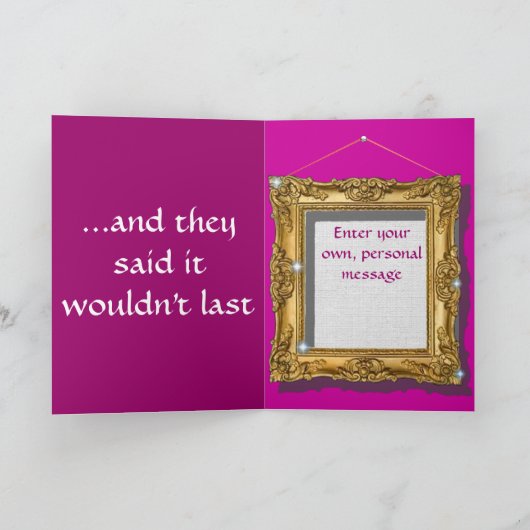 De gepersonaliseerde Kaart van het Jubileum (Binnen)