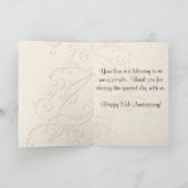 De gepersonaliseerde Kaarten van het Jubileum van (Binnen)