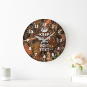 De gepersonaliseerde Kalm bewaren heeft Jouw tekst Grote Klok (Huis)