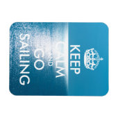De gepersonaliseerde KEEP CALM en GAAT SAILING Magneet (Horizontaal)