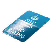 De gepersonaliseerde KEEP CALM en GAAT SAILING Magneet (Linkerzijde)