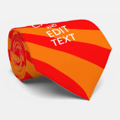 De gepersonaliseerde KEEP CALM en geeft de Oranje  Stropdas (Opgerold)