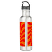 De gepersonaliseerde KEEP CALM en geeft de Oranje  Waterfles (Achterkant)