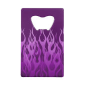 De gepersonaliseerde KEEP CALM en geeft de Paarse  Creditkaart Flessenopener (Achterkant)