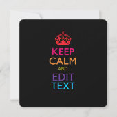 De gepersonaliseerde KEEP CALM en geeft Multicolor (Voorkant)