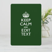 De gepersonaliseerde KEEP CALM en geeft Tekst op G (Staand voorkant)