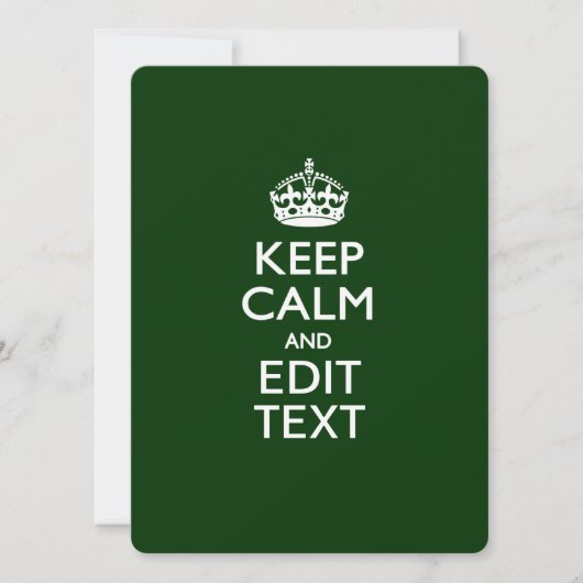 De gepersonaliseerde KEEP CALM en geeft Tekst op G (Voorkant)