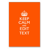 De gepersonaliseerde KEEP CALM en geeft Tekst op S Kaart (Voorkant)