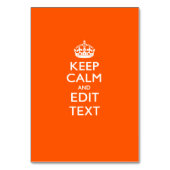 De gepersonaliseerde KEEP CALM en geeft Tekst op S Kaart (Voorkant)