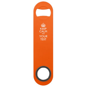 De gepersonaliseerde KEEP CALM en geeft Tekst op S Speed Flessenopener