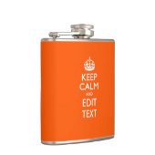 De gepersonaliseerde KEEP CALM en geeft Tekst uit Heupfles (Rechts)