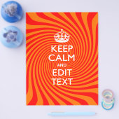 De gepersonaliseerde KEEP CALM en hebben de Oranje Flyer (Enkel)