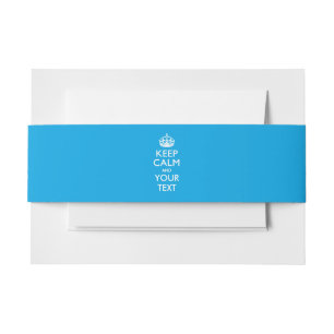 De gepersonaliseerde KEEP CALM en hebben Jouw teks Uitnodigingen Wikkel