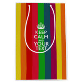 De gepersonaliseerde KEEP CALM en Uw Creatieve Tek Medium Cadeauzakje (Voorkant)