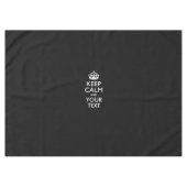 De gepersonaliseerde KEEP CALM en Uw Creatieve Tek Tafelkleed (Voorkant (Horizontaal))