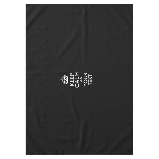 De gepersonaliseerde KEEP CALM en Uw Creatieve Tek Tafelkleed (Voorkant)