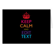 De gepersonaliseerde KEEP CALM heeft Jouw tekst Mu (Voorkant Horizontaal)