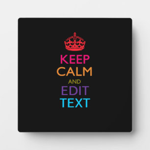 De gepersonaliseerde KEEP CALM heeft Jouw tekst Mu Fotoplaat