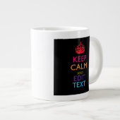 De gepersonaliseerde KEEP CALM heeft Jouw tekst Mu Grote Koffiekop (Voorkant rechts)