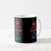 De gepersonaliseerde KEEP CALM heeft Jouw tekst Mu Koffiemok (Voorkant rechts)