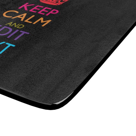 De gepersonaliseerde KEEP CALM heeft Jouw tekst Mu Snijplank (Hoek)