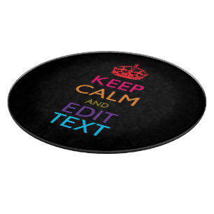 De gepersonaliseerde KEEP CALM heeft Jouw tekst Mu Snijplank