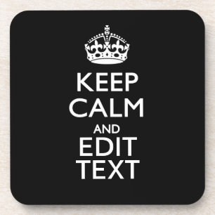 De gepersonaliseerde KEEP CALM heeft Jouw tekst op Drankjes Onderzetter