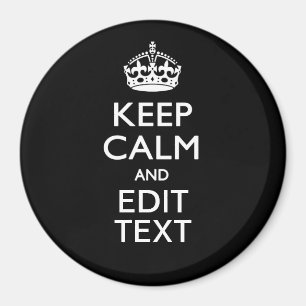 De gepersonaliseerde KEEP CALM heeft Jouw tekst op Magneet