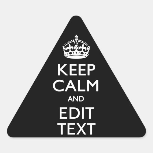 De gepersonaliseerde KEEP CALM heeft Jouw tekst op Sticker (Voorkant)
