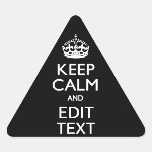 De gepersonaliseerde KEEP CALM heeft Jouw tekst op Sticker