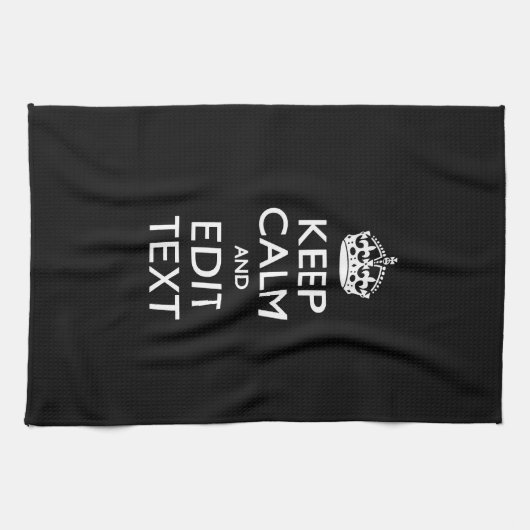 De gepersonaliseerde KEEP CALM heeft Jouw tekst op Theedoek (Horizontaal)