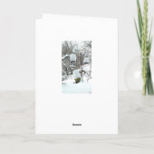 De gepersonaliseerde Kerstkaart van de Sneeuw van Feestdagen Kaart (Achterkant)