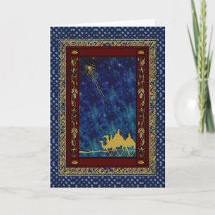 De Gepersonaliseerde Kerstkaart van Drie Wijzen Feestdagen Kaart