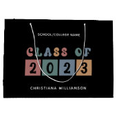 De gepersonaliseerde Klasse van de Retro van het A Groot Cadeauzakje (Achterkant)