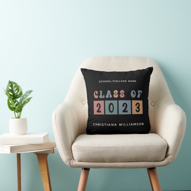 De gepersonaliseerde Klasse van de Retro van het A Kussen (Stoel)