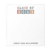 De gepersonaliseerde Klasse van de Retro van het A Notitieblok (Voorkant)