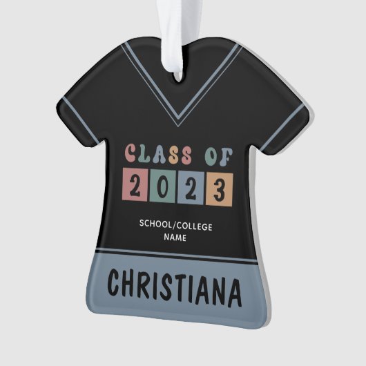 De gepersonaliseerde Klasse van de Retro van het A Ornament (voorkant)