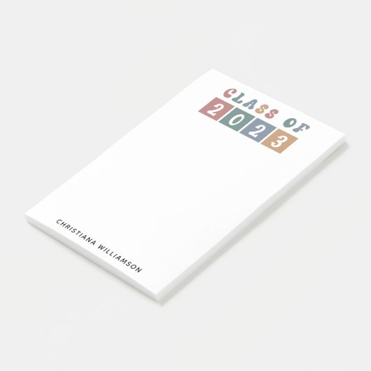 De gepersonaliseerde Klasse van de Retro van het A Post-it® Notes (Schuin)