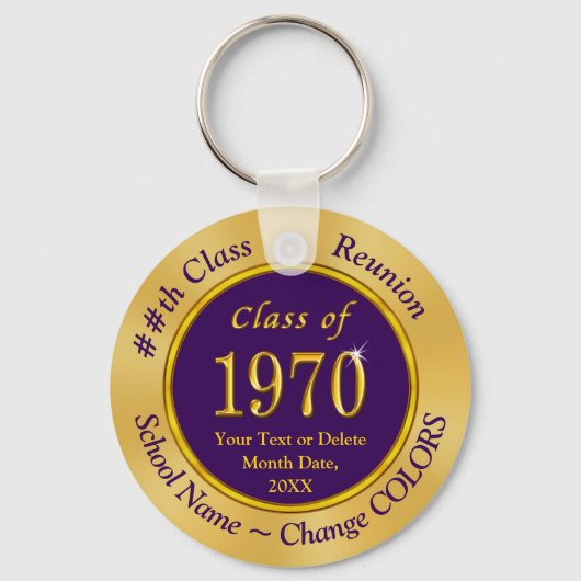 De gepersonaliseerde Klasse van de Reunion van de Sleutelhanger (Achterkant)