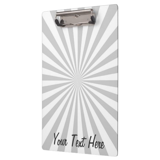 De gepersonaliseerde Klassieke Gray Burst past dit Klembord (Links)