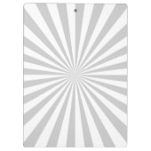 De gepersonaliseerde Klassieke Gray Burst past dit Klembord (Achterkant)