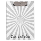 De gepersonaliseerde Klassieke Gray Burst past dit Klembord (Voorkant)