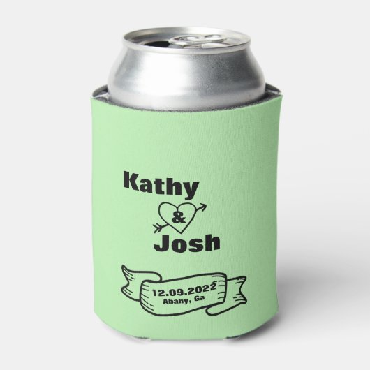 De gepersonaliseerde Koelbox van Beer bevoordeelt Blikjeskoeler (Blikje Voorkant)